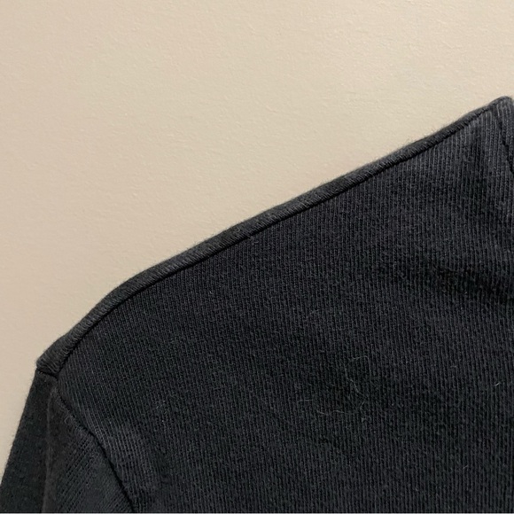 Champion Essential Black Long Sleeve Tee 100% Cotton Men’s Medium - Picture 5 of 10